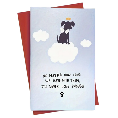Sympathy Card - Dog Angel