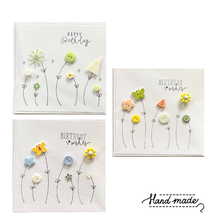 Hand made birthday button cards to go with Tree Gifts
