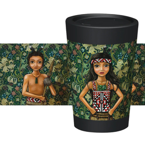 Courage and pride designer keep cup with maori design