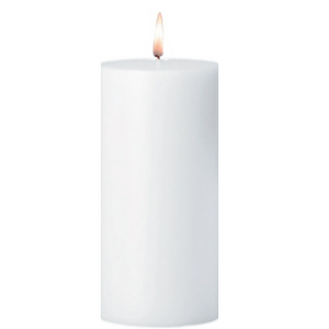 White Pillar Candle - Tree Gifts NZ