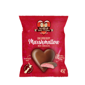 Marshmallow Raspberry Heart
