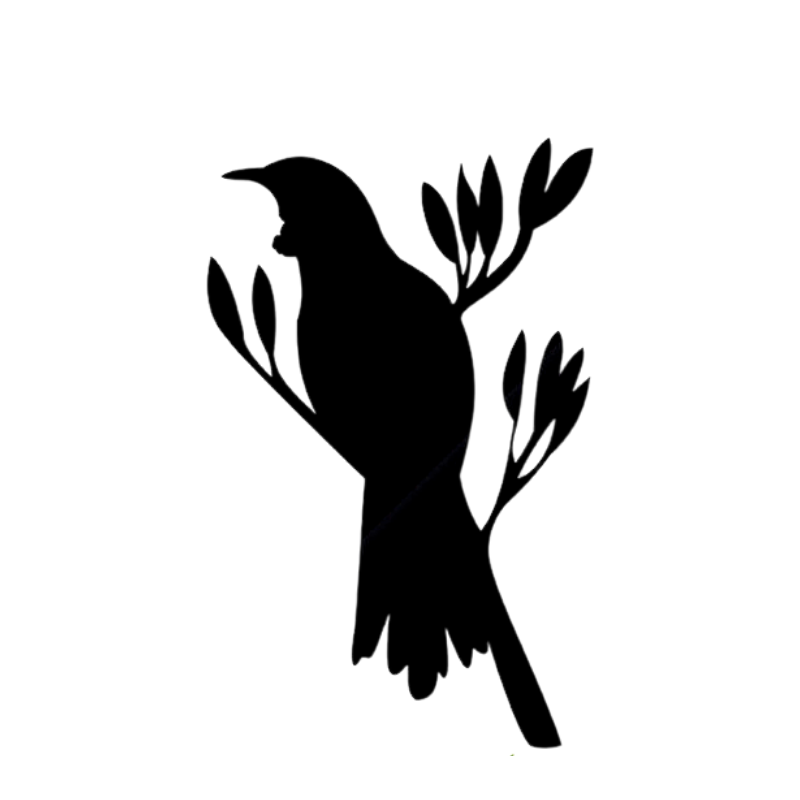 Garden Art - Tui on Flax by Crystal Ashley NZ